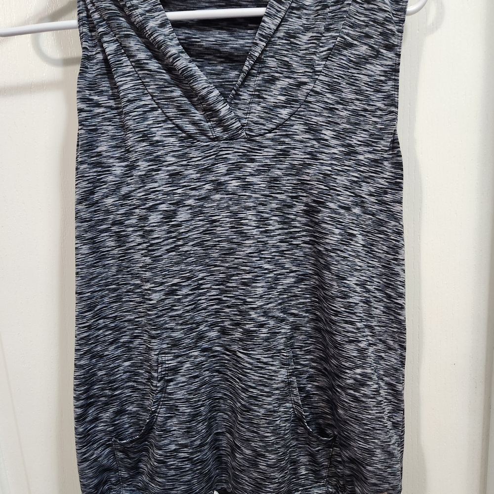 Maurices Black and White Patterned Tank Top